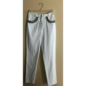 Christine Phillipe White Denim Sherre's  Jeans 8